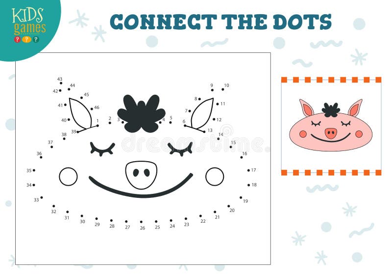 Conecte a ilustração do vetor do jogo das crianças dos pontos Atividade de educação pré-escolar das crianças ilustração do vetor Conecte a ilustração do vetor do jogo das crianças dos pontos Atividade de educação pré-escolar das crianças ilustração do vetor