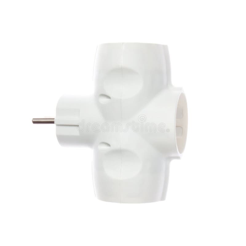 Conector elétrico do T. foto de stock Conector elétrico do T. foto de stock