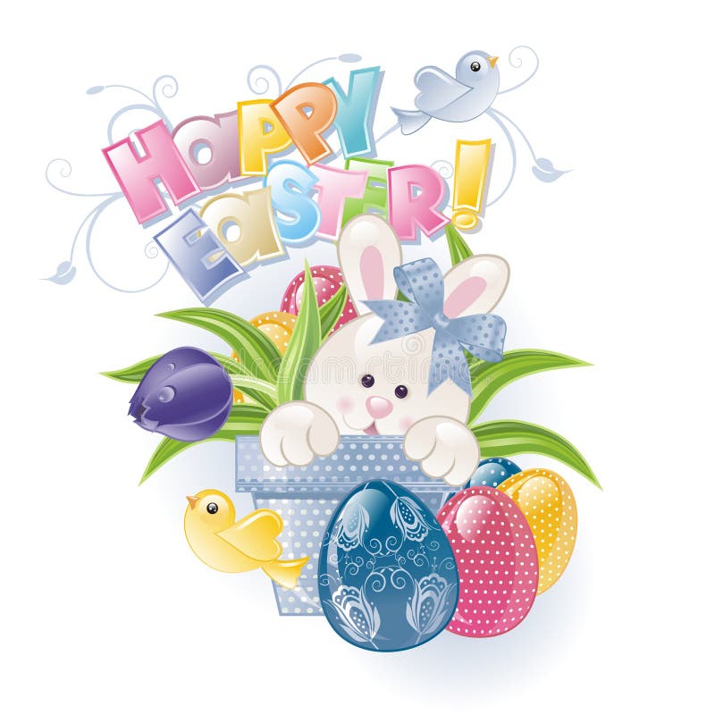 Conejito de pascua en maceta Conejito de pascua en maceta