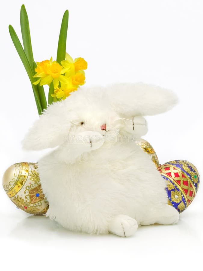Conejito de pascua soñoliento imágenes de archivo libres de regalías Conejito de pascua soñoliento imágenes de archivo libres de regalías