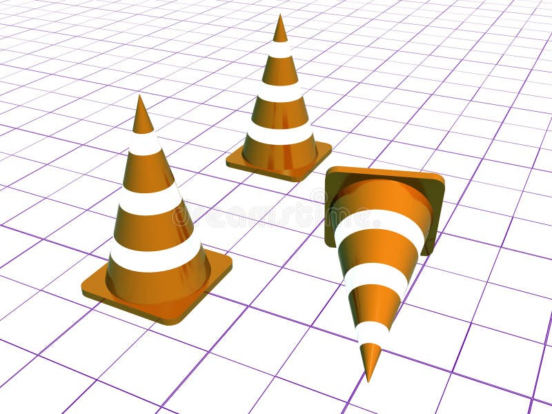 Cones vector illustration