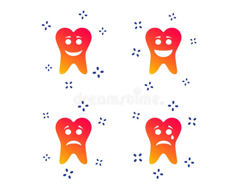 ?cones da cara do sorriso do dente Feliz, triste, grito Vetor ilustração royalty free ?cones da cara do sorriso do dente Feliz, triste, grito Vetor ilustração royalty free