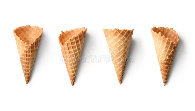 Casos de gelado vazios imagens de stock royalty free