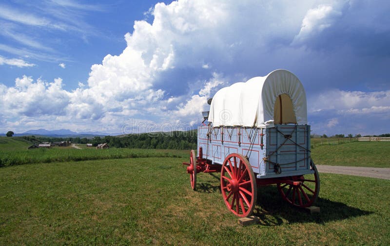 Conestoga wagon stock photo. Image of road, ranching 17945482