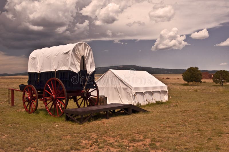 Conestoga Wagon and Tent