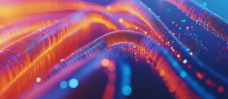 Conexiuni abstracte și spațiu pentru text într-o vizualizare a rețelei de tehnologie digitală HighTech royalty free stock images
