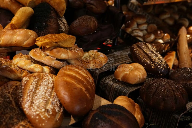 Confectionary Bread Bread Baking Cupcakes Bakery Kitchen Stock Photo