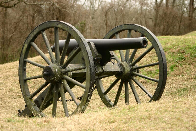 Confederate Civil War Cannon Stock Photo - Image of tools, confederate ...