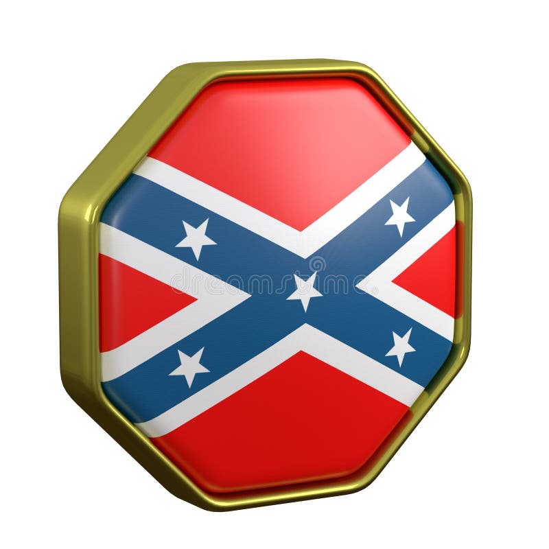 Usa and confederate flag stock illustration. Illustration of politic