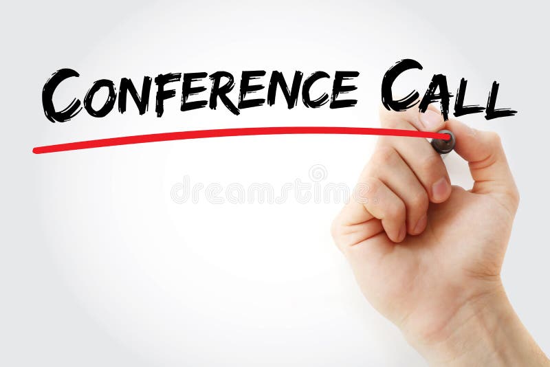 Conference Call Telephone Call in Which Someone Talks To 4 or More