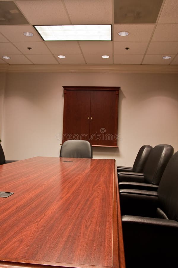 Conference Room Table and Leather Chairs Stock Photo Image of room