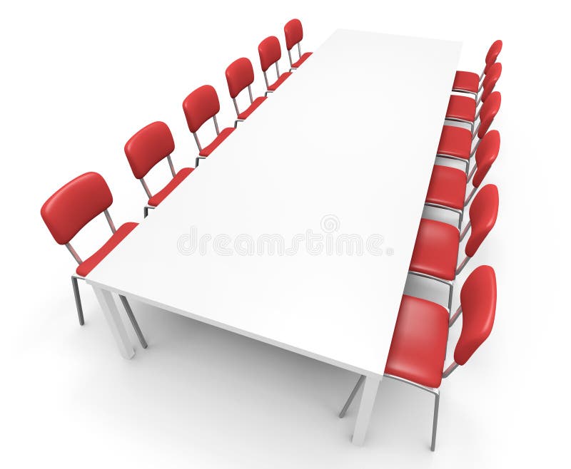 Conference table royalty free illustration