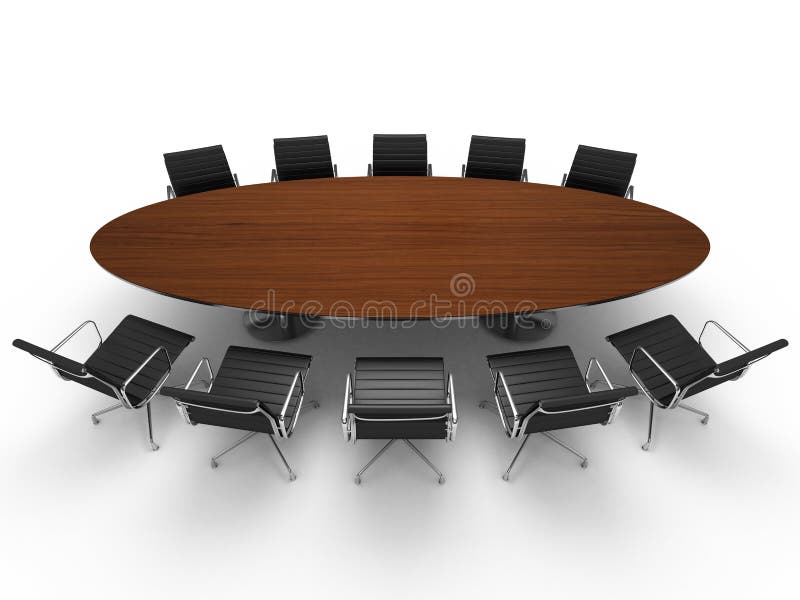 Conference table vector illustration