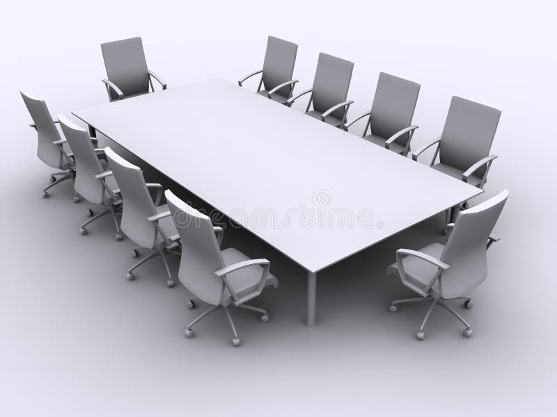 Conference table vector illustration