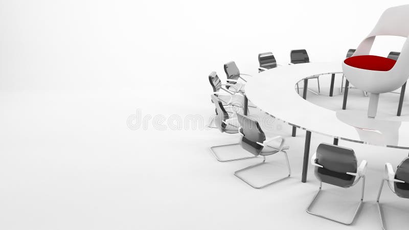 Conference Table stock illustration