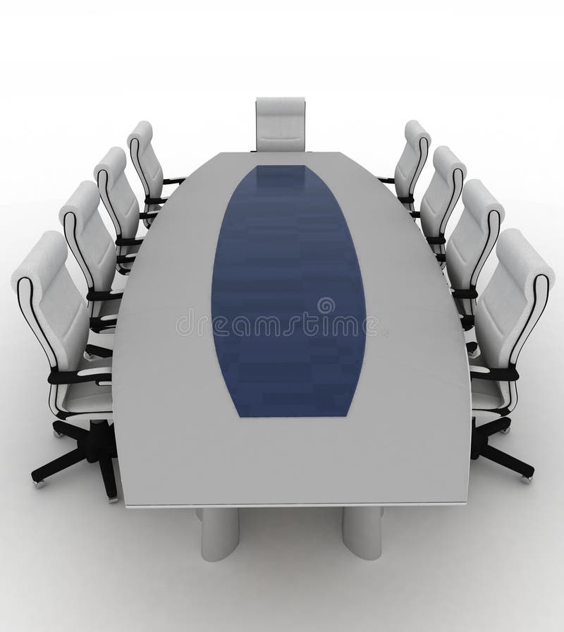 Conference Table with empty chairs