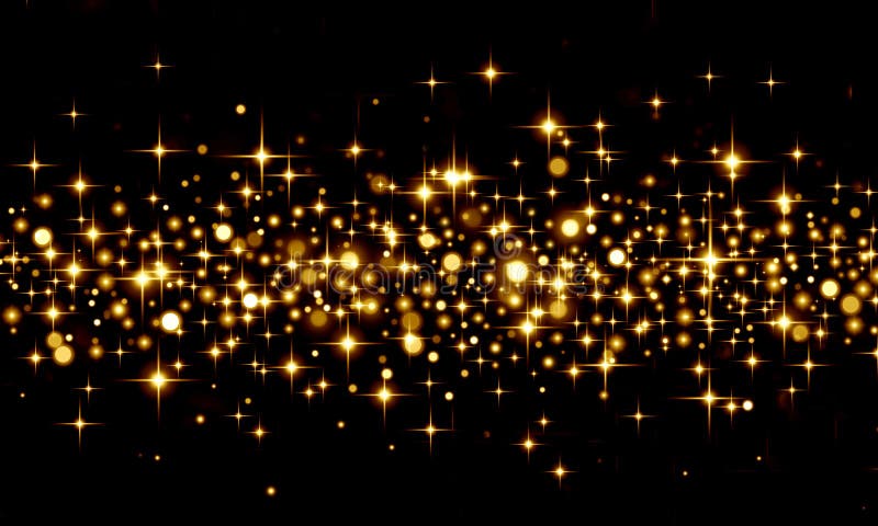 Confete dourado sobre fundo preto, feriado, Natal, festa, ouro, círculos, estrelas, boque, brilho, brilho estrelado, luzes Confete dourado sobre fundo preto, feriado, Natal, festa, ouro, círculos, estrelas, boque, brilho, brilho estrelado, luzes