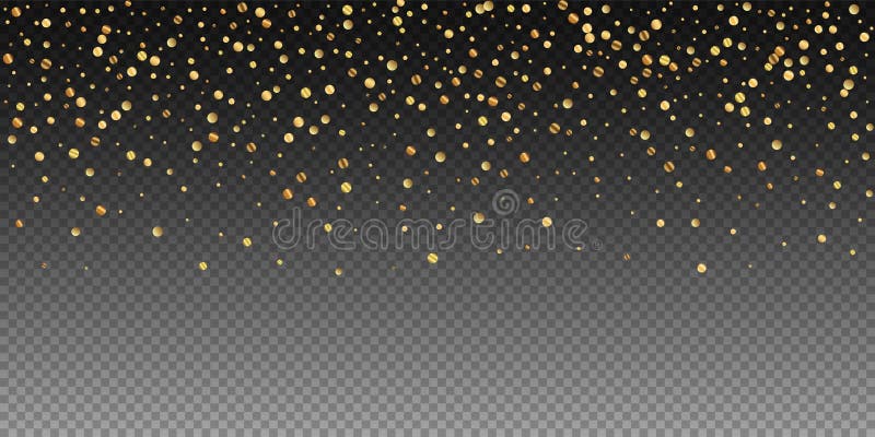 Sparse gold confetti luxury sparkling confetti. Scattered small gold particles on transparent background. Breathtaking festive overlay template. Nice vector illustration. Sparse gold confetti luxury sparkling confetti. Scattered small gold particles on transparent background. Breathtaking festive overlay template. Nice vector illustration.