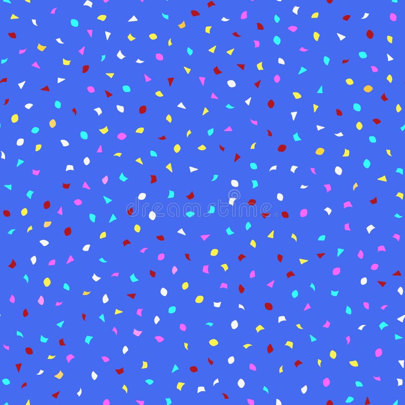Confeti colorido que cae Modelo inconsútil festivo brillante ilustración del vector