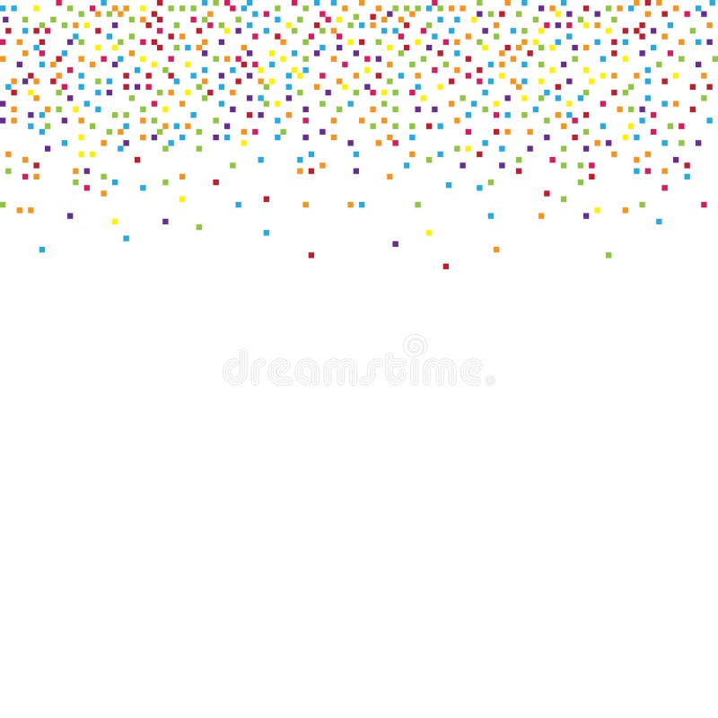 Pixel Art Balloons with Confetti Burst Stock Vector Illustration of