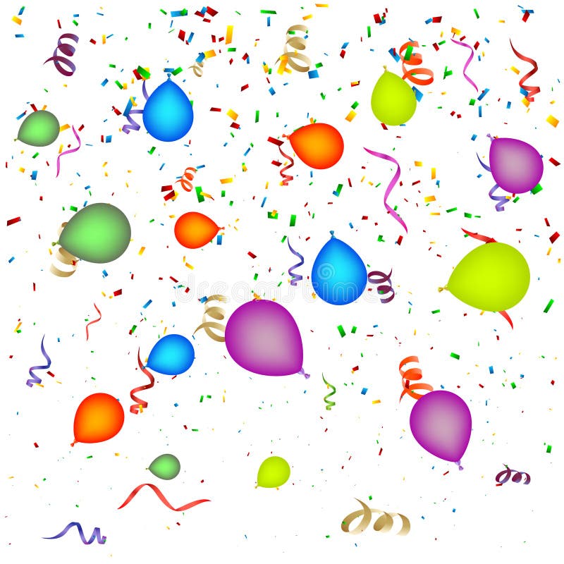 Confetti with Balloons