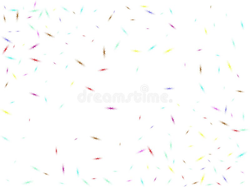 Multicolor star birds shape confetti beautiful vector illustration Multicolor star birds shape confetti beautiful vector illustration