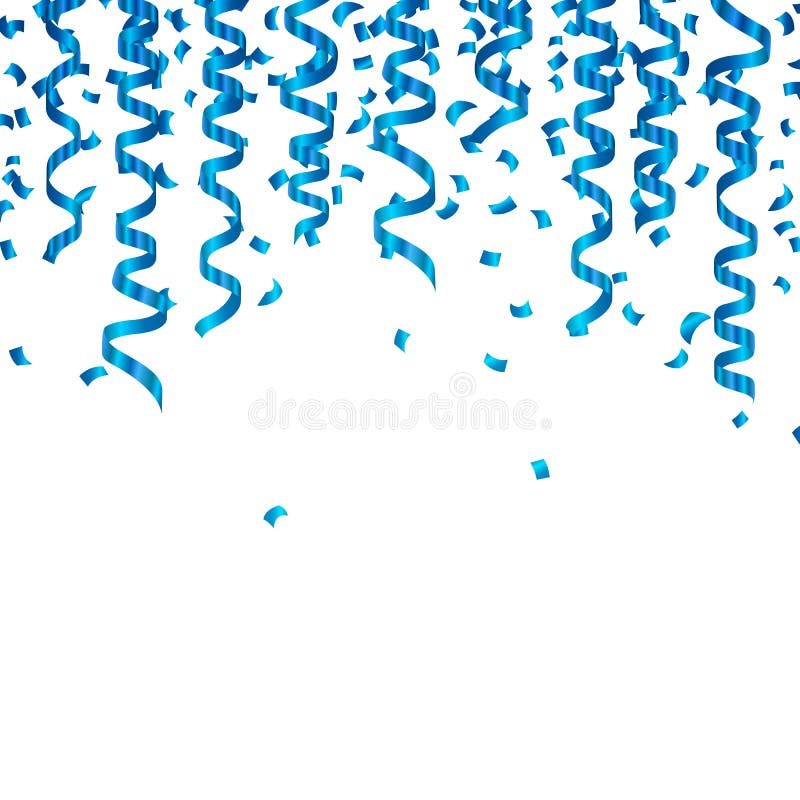 Confetti and Party Streamers Stock Illustration Illustration of celebration, element 55302076