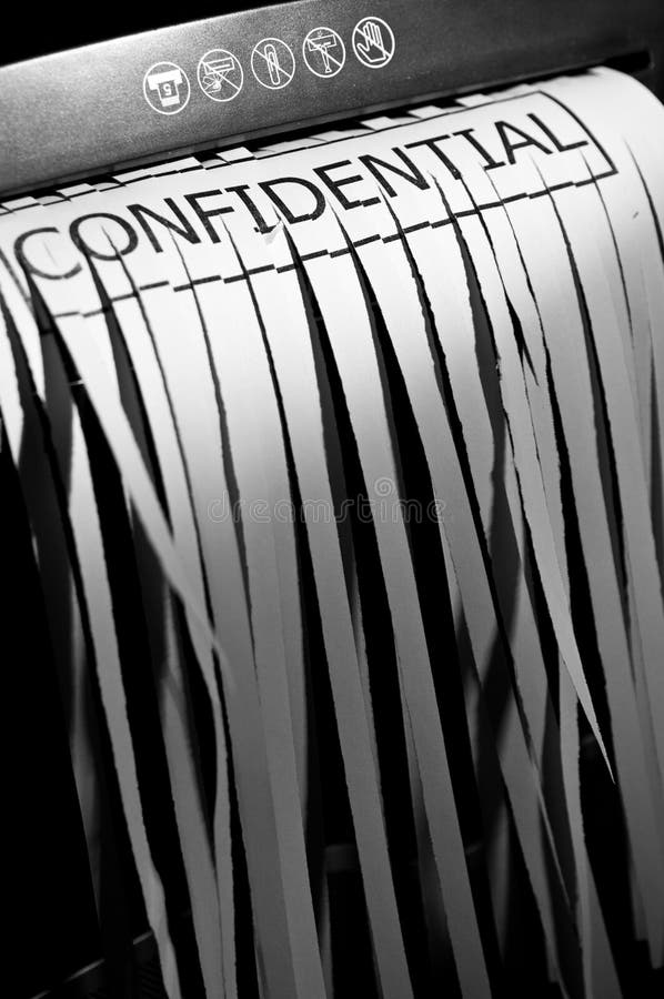 Confidencial imagens de stock