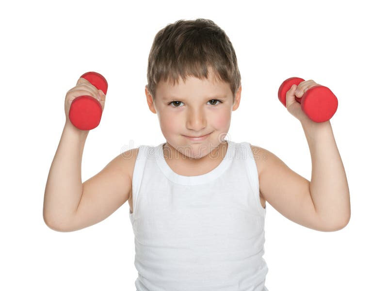 Little Boy Lifting Weights Stock Photos Free & RoyaltyFree Stock Photos from Dreamstime