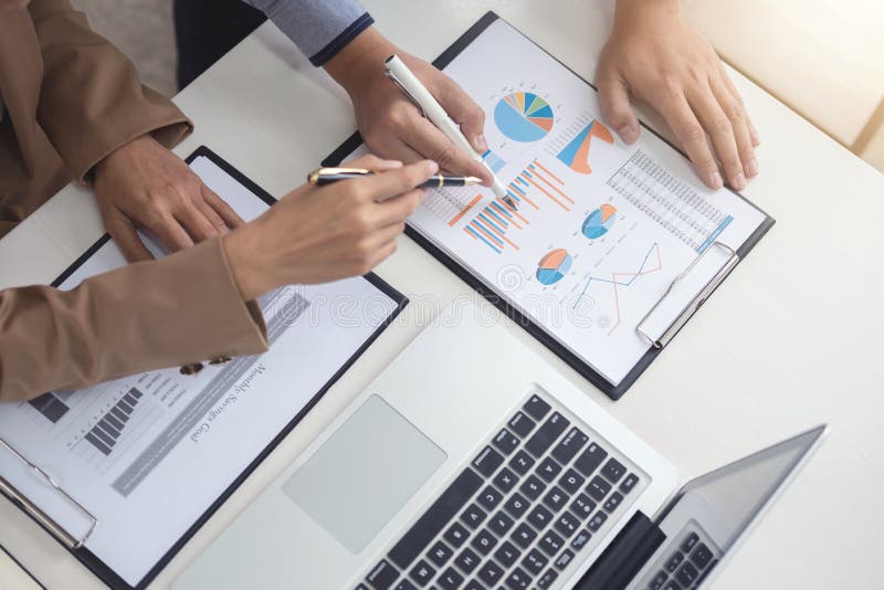 Confident business leader, business team meeting conference in o stock image Confident business leader, business team meeting conference in o stock image