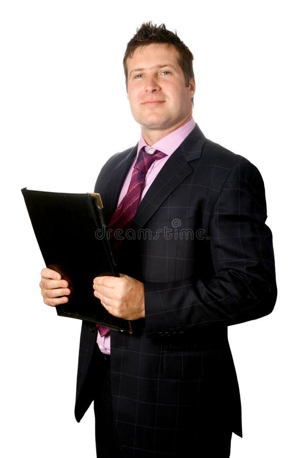 Om de afaceri încrezător stock images