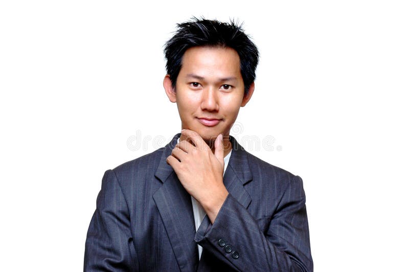 Confident businessman stock photos