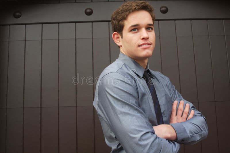 Confident Businessman smiling