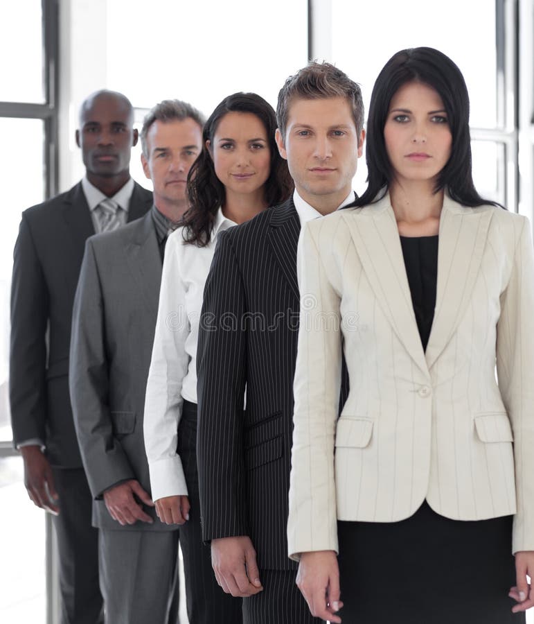 Confident Female Business leader stock image