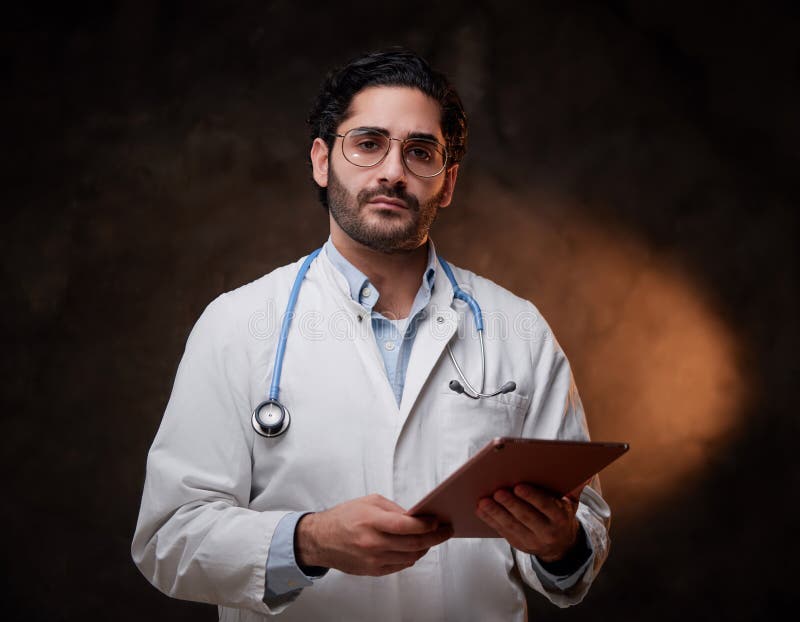 Cheerful Young Doctor Poses Studio Stethoscope Stock Photo 2302252393 |  Shutterstock