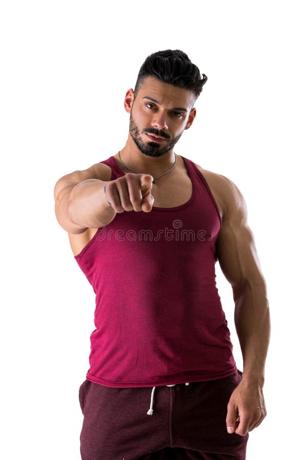 505 Young Muscular Man Pointing Camera Stock Photos - Free & Royalty-Free  Stock Photos from Dreamstime