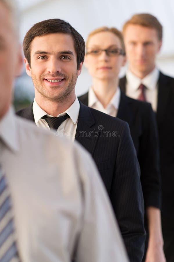 Confident and successful. royalty free stock image