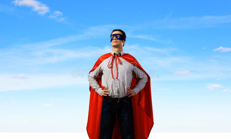 Confident superhero stock image Confident superhero stock image