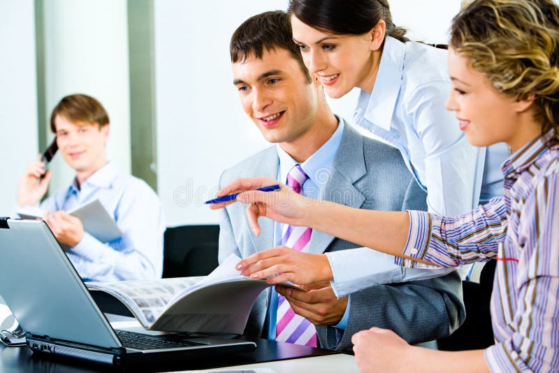 Confident workers stock photo Confident workers stock photo