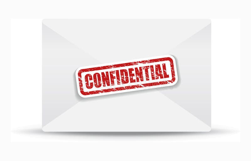 Confidential envelope stock vector. Illustration of office 59516451