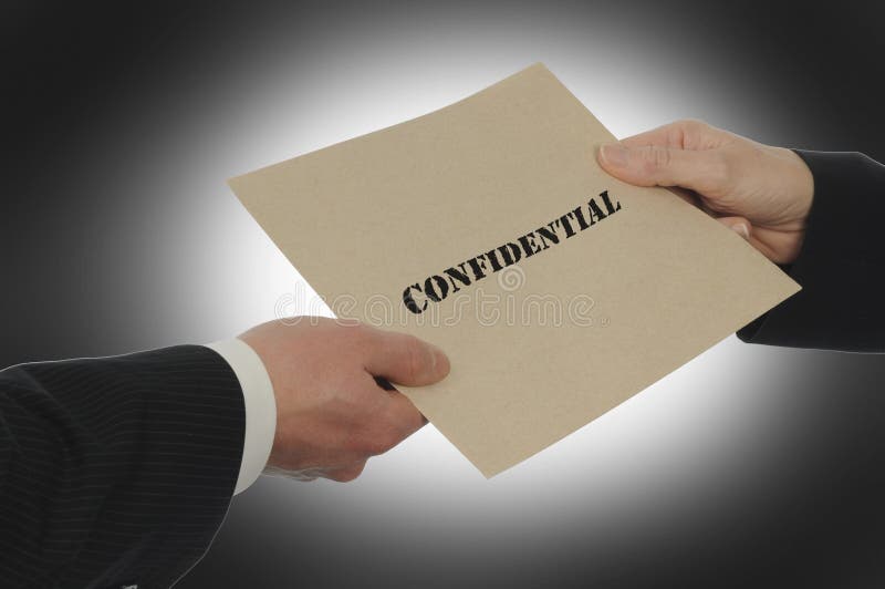 Confidential Information Exchagne Stock Image Image of corporate