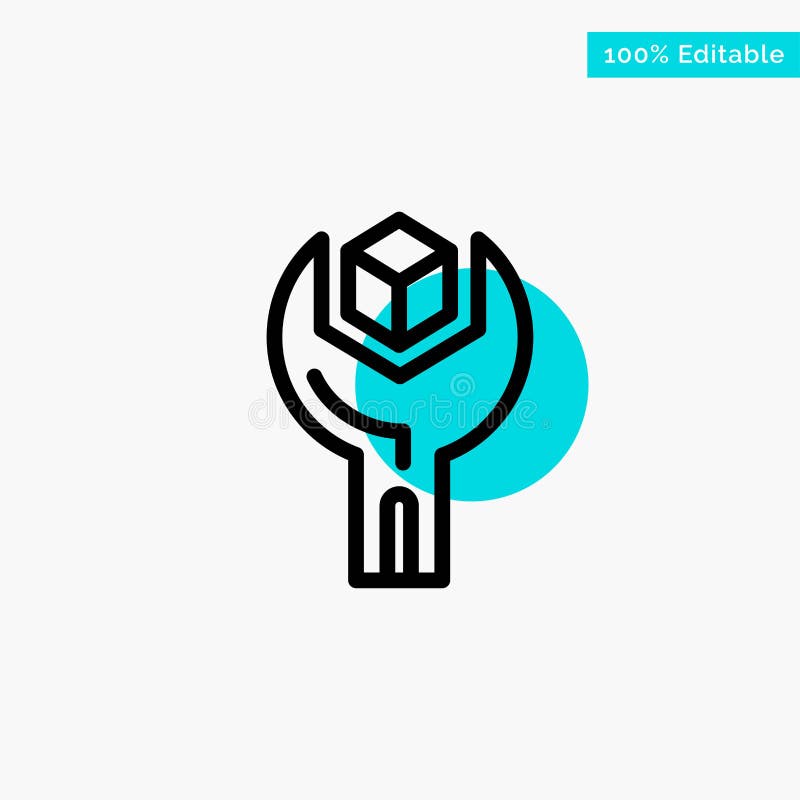 Config, Develop, Product, Sdk, Service turquoise highlight circle point Vector icon. Config, Develop, Product, Sdk, Service turquoise highlight circle point Vector icon