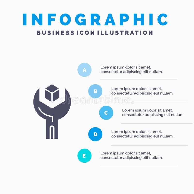 Config, Develop, Product, Sdk, Service Solid Icon Infographics 5 Steps Presentation Background. Config, Develop, Product, Sdk, Service Solid Icon Infographics 5 Steps Presentation Background