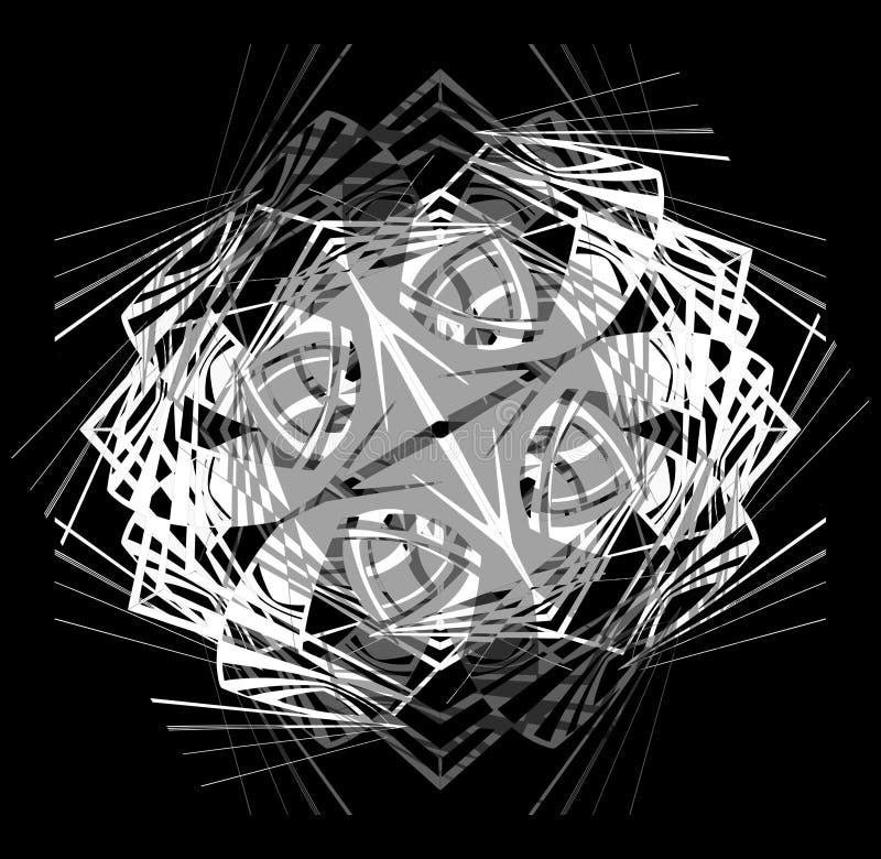 Configuration abstraite de lacet illustration libre de droits