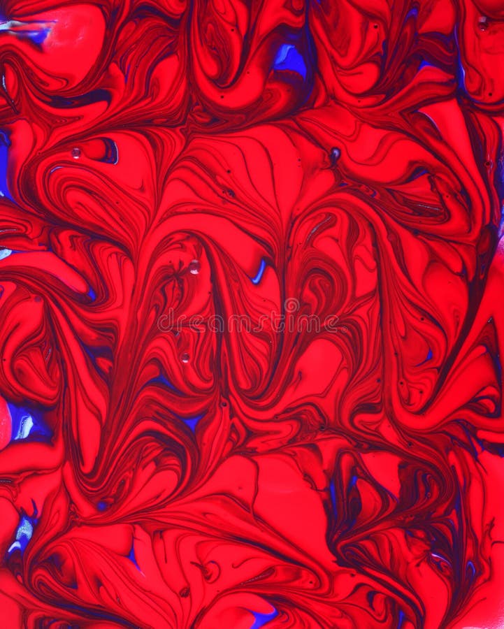 Configuration bleue rouge de remous de peinture images stock Configuration bleue rouge de remous de peinture images stock