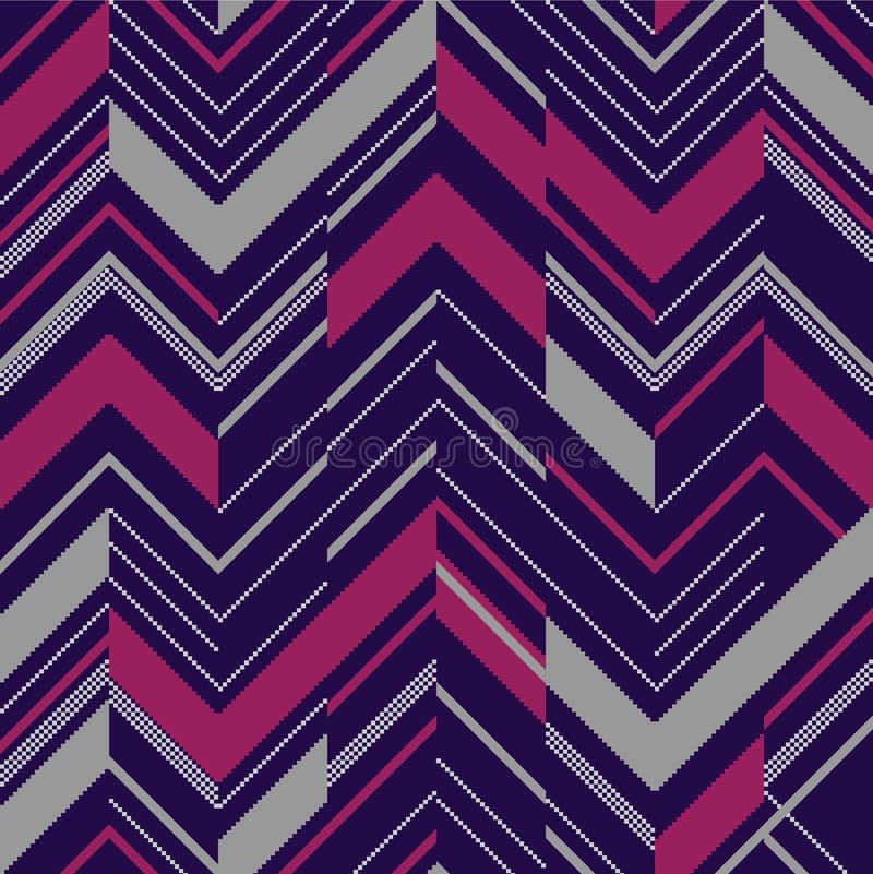 Motif en zigzag coloré illustration stock
