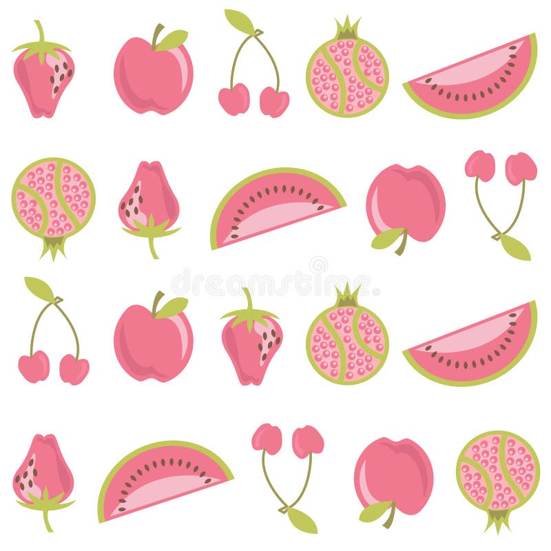 Configuration de fruit illustration libre de droits Configuration de fruit illustration libre de droits