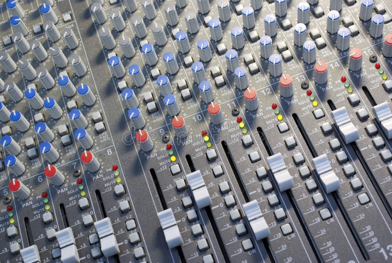 Configuration de Mixingdesk image stock Configuration de Mixingdesk image stock