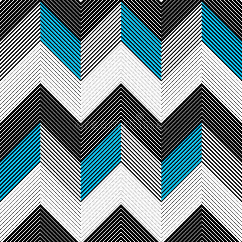 Configuration de zigzag sans joint illustration de vecteur