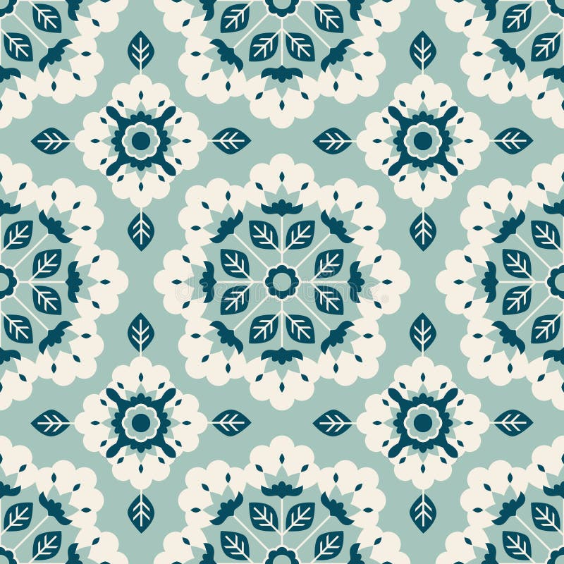 Configuration florale sans joint de cru illustration stock Configuration florale sans joint de cru illustration stock